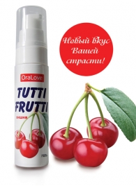Гель-смазка Tutti-frutti с вишнёвым вкусом - 30 гр. - Биоритм - купить с доставкой в Нижнекамске