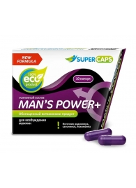 Возбуждающее средство для мужчин Mans Power plus - 10 капсул (0,35 гр.) +1 в подарок - SuperCaps - купить с доставкой в Нижнекамске