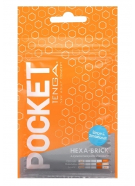 Карманный мастурбатор HEXA-BRICK - Tenga - в Нижнекамске купить с доставкой