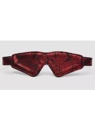 Двусторонняя красно-черная маска на глаза Reversible Faux Leather Blindfold - Fifty Shades of Grey - купить с доставкой в Нижнекамске