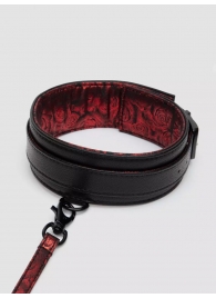 Стильный ошейник с поводком Reversible Faux Leather Collar and Lead - Fifty Shades of Grey - купить с доставкой в Нижнекамске