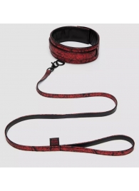 Стильный ошейник с поводком Reversible Faux Leather Collar and Lead - Fifty Shades of Grey - купить с доставкой в Нижнекамске