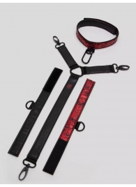 Ошейник с наручниками Reversible Faux Leather Collar and Wrist - Fifty Shades of Grey - купить с доставкой в Нижнекамске