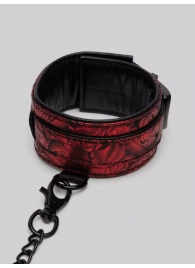 Красно-черные оковы Reversible Faux Leather Ankle Cuffs - Fifty Shades of Grey - купить с доставкой в Нижнекамске