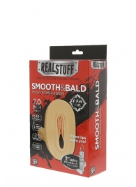 Мастурбатор-вагина с вибрацией и выносным пультом управления REALSTUFF SMOOTH   BALD - Dream Toys - в Нижнекамске купить с доставкой