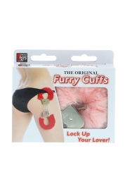 Металлические наручники с розовой меховой опушкой METAL HANDCUFF WITH PLUSH PINK - Dream Toys - купить с доставкой в Нижнекамске