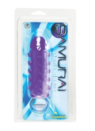 Закрытая фиолетовая насадка с пупырышками SAMURAI PENIS SLEEVE PURPLE - 14,5 см. - NMC - в Нижнекамске купить с доставкой