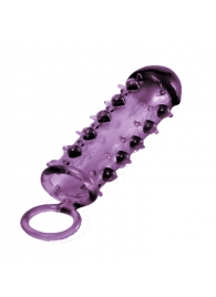 Закрытая фиолетовая насадка с пупырышками SAMURAI PENIS SLEEVE PURPLE - 14,5 см. - NMC - в Нижнекамске купить с доставкой