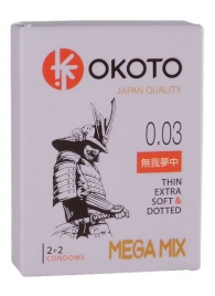 Набор из 4 презервативов OKOTO MegaMIX - Sitabella - купить с доставкой в Нижнекамске