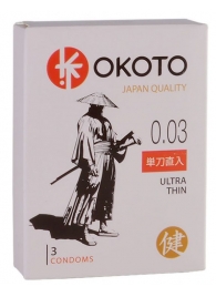 Ультратонкие презервативы OKOTO Ultra Thin - 3 шт. - Sitabella - купить с доставкой в Нижнекамске
