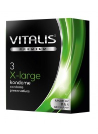 Презервативы увеличенного размера VITALIS PREMIUM x-large - 3 шт. - Vitalis - купить с доставкой в Нижнекамске