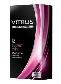 Ультратонкие презервативы VITALIS PREMIUM super thin - 12 шт. - Vitalis - купить с доставкой в Нижнекамске