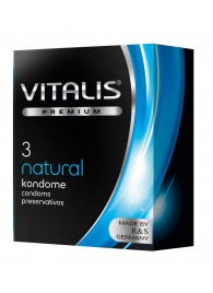Классические презервативы VITALIS PREMIUM natural - 3 шт. - Vitalis - купить с доставкой в Нижнекамске