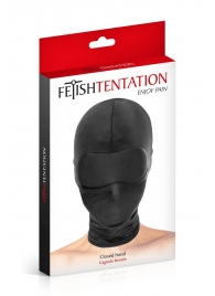 Сплошная маска-шлем с имитацией повязки для глаз - Fetish Tentation - купить с доставкой в Нижнекамске