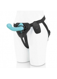 Голубая изогнутая насадка 6in Remote Control Ripple P-Spot G-Spot на черных трусиках - 16 см. - Pegasus - купить с доставкой в Нижнекамске