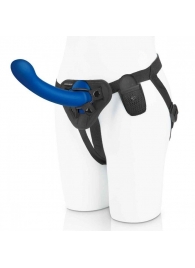 Синяя насадка Remote Control P-Spot G-Spot с черными трусиками - 20 см. - Pegasus - купить с доставкой в Нижнекамске