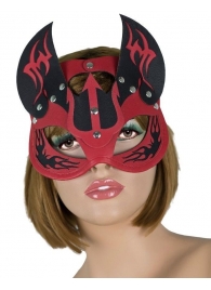 Маска дьяволицы с рожками - LOVETOY (А-Полимер) - купить с доставкой в Нижнекамске