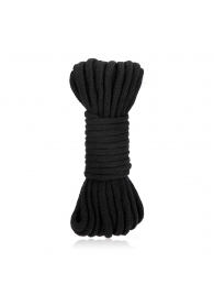 Черная хлопковая веревка для связывания Bondage Rope - 10 м. - Lux Fetish - купить с доставкой в Нижнекамске