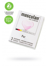 Супертонкие презервативы Masculan Pur - 3 шт. - Masculan - купить с доставкой в Нижнекамске