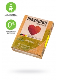 Экологически чистые презервативы Masculan Organic - 3 шт. - Masculan - купить с доставкой в Нижнекамске