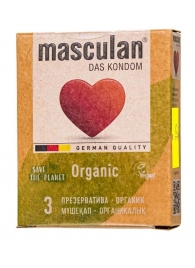 Экологически чистые презервативы Masculan Organic - 3 шт. - Masculan - купить с доставкой в Нижнекамске