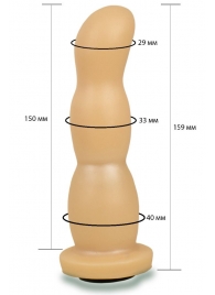 Телесная рельефная насадка Harness - 15,9 см. - LOVETOY (А-Полимер) - купить с доставкой в Нижнекамске
