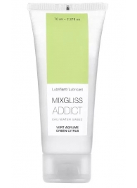 Смазка на водной основе Mixgliss Addict с ароматом цитруса - 70 мл. - Mixgliss - купить с доставкой в Нижнекамске