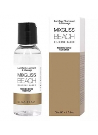Смазка на силиконовой основе Mixgliss Beach - 50 мл. - Mixgliss - купить с доставкой в Нижнекамске