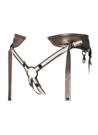 Бронзовый пояс для насадок Desirous Harness - Strap-on-me - купить с доставкой в Нижнекамске