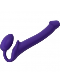 Фиолетовый безремневой страпон Silicone Bendable Strap-On - size M - Strap-on-me - купить с доставкой в Нижнекамске