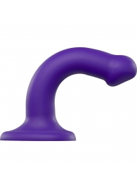 Фиолетовый фаллоимитатор-насадка Strap-On-Me Dildo Dual Density size S - 17 см. - Strap-on-me - купить с доставкой в Нижнекамске