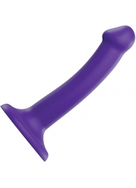 Фиолетовый фаллоимитатор-насадка Strap-On-Me Dildo Dual Density size S - 17 см. - Strap-on-me - купить с доставкой в Нижнекамске