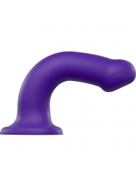 Фиолетовый фаллоимитатор-насадка Strap-On-Me Dildo Dual Density size L - 19 см. - Strap-on-me - купить с доставкой в Нижнекамске