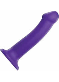 Фиолетовый фаллоимитатор-насадка Strap-On-Me Dildo Dual Density size L - 19 см. - Strap-on-me - купить с доставкой в Нижнекамске