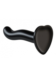 Черный фаллоимитатор-насадка Strap-On-Me P G spot Dildo size S - 16,4 см. - Strap-on-me - купить с доставкой в Нижнекамске