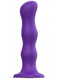 Фиолетовая насадка Strap-On-Me Dildo Geisha Balls size XL - Strap-on-me - купить с доставкой в Нижнекамске