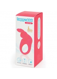 Розовое эрекционное виброкольцо Happy Rabbit Rechargeable Rabbit Cock Ring - Happy Rabbit - в Нижнекамске купить с доставкой
