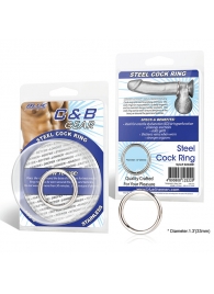 Стальное эрекционное кольцо STEEL COCK RING - 3.5 см. - BlueLine - в Нижнекамске купить с доставкой