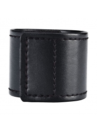 Хомут-утяжка для мошонки из искусственной кожи на липучке VELCRO BALL STRETCHER- 4 см. - BlueLine - в Нижнекамске купить с доставкой