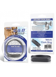 Кольцо на пенис из искусственной кожи на липучке VELCRO COCK RING - 5 см. - BlueLine - в Нижнекамске купить с доставкой
