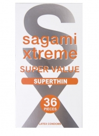 Ультратонкие презервативы Sagami Xtreme Superthin - 36 шт. - Sagami - купить с доставкой в Нижнекамске