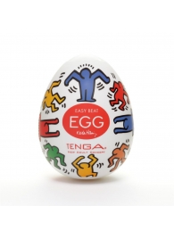 Мастурбатор-яйцо Keith Haring EGG DANCE - Tenga - в Нижнекамске купить с доставкой