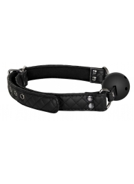 Черный кляп-шарик BALL GAG DIAMOND - Dream Toys - купить с доставкой в Нижнекамске