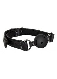 Черный кляп-шарик BALL GAG DIAMOND - Dream Toys - купить с доставкой в Нижнекамске