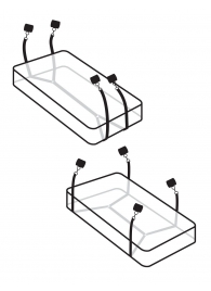 Фиксаторы для кровати WRAPAROUND MATTRESS RESTRAIN - Pipedream - купить с доставкой в Нижнекамске