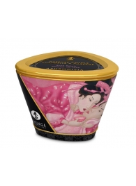 Массажная свеча Rose Petals с ароматом розы - 170 мл. - Shunga - купить с доставкой в Нижнекамске