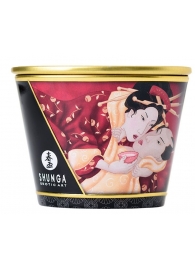 Массажная  свеча Sparkling Strawberry Wine с ароматом клубничного вина - 170 мл. - Shunga - купить с доставкой в Нижнекамске