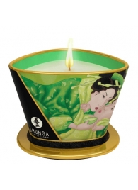 Массажная свеча Exotic Green Tea с ароматом зелёного чая - 170 мл. - Shunga - купить с доставкой в Нижнекамске