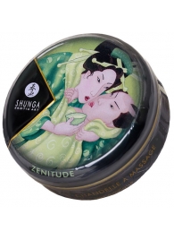 Массажная свеча Exotic Green Tea с ароматом зелёного чая - 30 мл. - Shunga - купить с доставкой в Нижнекамске
