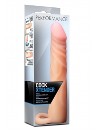 Телесная насадка на пенис Cock Xtender - 17,7 см. - Blush Novelties - в Нижнекамске купить с доставкой